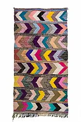 Marokkansk Boucherouite-teppe 160 x 325 cm