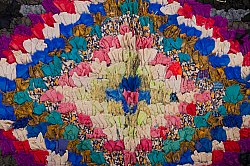 Marokkansk Boucherouite-teppe 275 x 130 cm