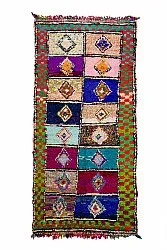 Marokkansk Boucherouite-teppe 145 x 305 cm