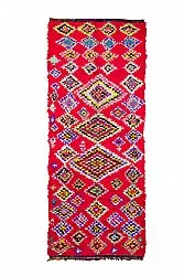 Marokkansk Boucherouite-teppe 320 x 130 cm