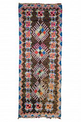 Marokkansk Boucherouite-teppe 395 x 150 cm