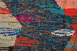 Marokkansk Boucherouite-teppe 135 x 265 cm