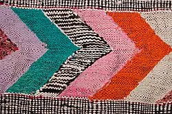 Marokkansk Boucherouite-teppe 150 x 275 cm