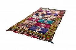 Marokkansk Boucherouite-teppe 145 x 305 cm