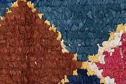 Marokkansk Boucherouite-teppe 250 x 120 cm