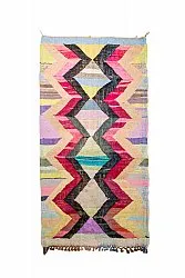 Marokkansk Boucherouite-teppe 150 x 300 cm