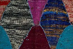 Marokkansk Boucherouite-teppe 125 x 225 cm
