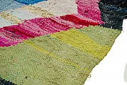 Marokkansk Boucherouite-teppe 125 x 240 cm
