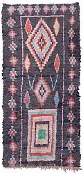 Marokkansk Boucherouite-teppe 240 x 120 cm