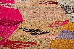 Marokkansk Boucherouite-teppe 140 x 250 cm