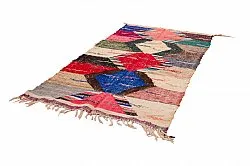 Marokkansk Boucherouite-teppe 125 x 240 cm