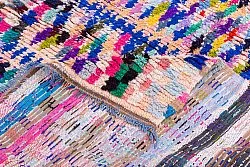 Marokkansk Boucherouite-teppe 265 x 145 cm