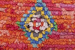 Marokkansk Boucherouite-teppe 220 x 140 cm