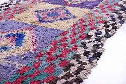 Marokkansk Boucherouite-teppe 225 x 125 cm