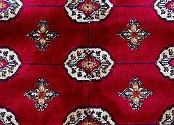 Wilton-teppe - Kashmir Boccara (rød)
