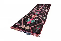 Marokkansk Boucherouite-teppe 405 x 130 cm