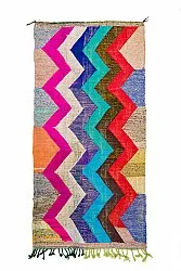 Marokkansk Boucherouite-teppe 135 x 265 cm