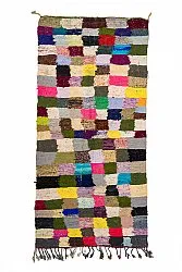 Marokkansk Boucherouite-teppe 135 x 275 cm