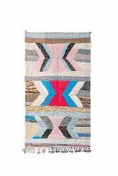 Marokkansk Boucherouite-teppe 140 x 255 cm