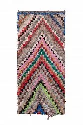 Marokkansk Boucherouite-teppe 250 x 110 cm