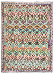 Kelim-teppe Afghansk 296 x 207 cm