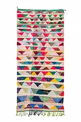 Marokkansk Boucherouite-teppe 145 x 330 cm