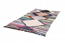 Marokkansk Boucherouite-teppe 130 x 250 cm