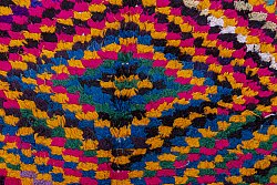 Marokkansk Boucherouite-teppe 235 x 125 cm