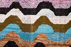 Marokkansk Boucherouite-teppe 140 x 265 cm