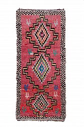 Marokkansk Boucherouite-teppe 285 x 130 cm