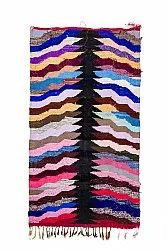 Marokkansk Boucherouite-teppe 145 x 275 cm