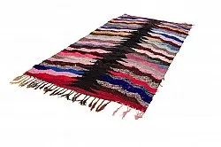 Marokkansk Boucherouite-teppe 145 x 275 cm