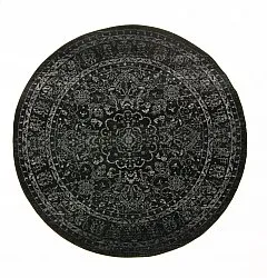 Rundt teppe - Peking Noble (sort)
