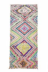 Marokkansk Boucherouite-teppe 145 x 365 cm