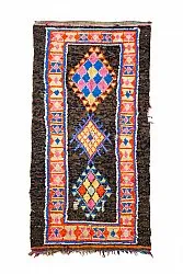 Marokkansk Boucherouite-teppe 160 x 310 cm