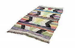 Marokkansk Boucherouite-teppe 130 x 245 cm
