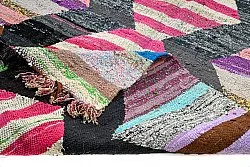 Marokkansk Boucherouite-teppe 130 x 265 cm