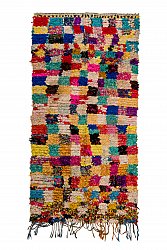 Marokkansk Boucherouite-teppe 270 x 125 cm