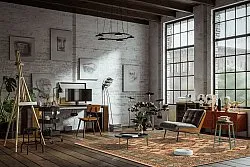 Wilton-teppe - Lamperti (beige)