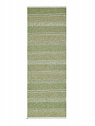 Plast- og garntepper - Horredsmattan Sia mix (olivengrønn)