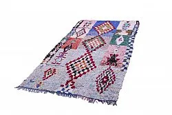 Marokkansk Boucherouite-teppe 250 x 125 cm