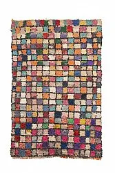 Marokkansk Boucherouite-teppe 230 x 140 cm