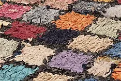 Marokkansk Boucherouite-teppe 230 x 140 cm