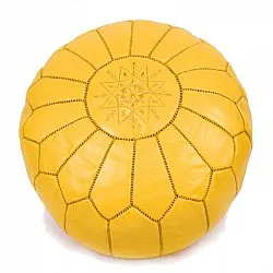 Sittepuff - Marokkansk skinnpuff (Gul)