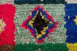 Marokkansk Boucherouite-teppe 290 x 145 cm