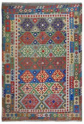 Kelim-teppe Afghansk 296 x 195 cm