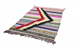 Marokkansk Boucherouite-teppe 130 x 225 cm