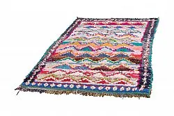 Marokkansk Boucherouite-teppe 195 x 135 cm