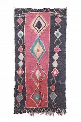 Marokkansk Boucherouite-teppe 275 x 135 cm