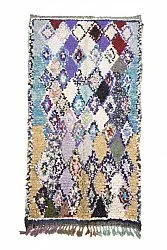 Marokkansk Boucherouite-teppe 260 x 140 cm